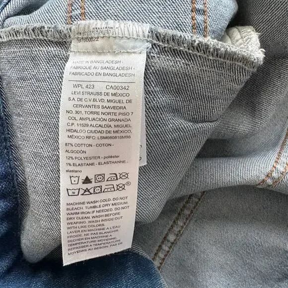 Levi Strauss Signature Gold Denim Trucker Jacket Men XL Y2K Streetwear Skater - Picture 6 of 8